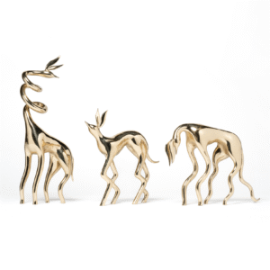 Three bronze friends